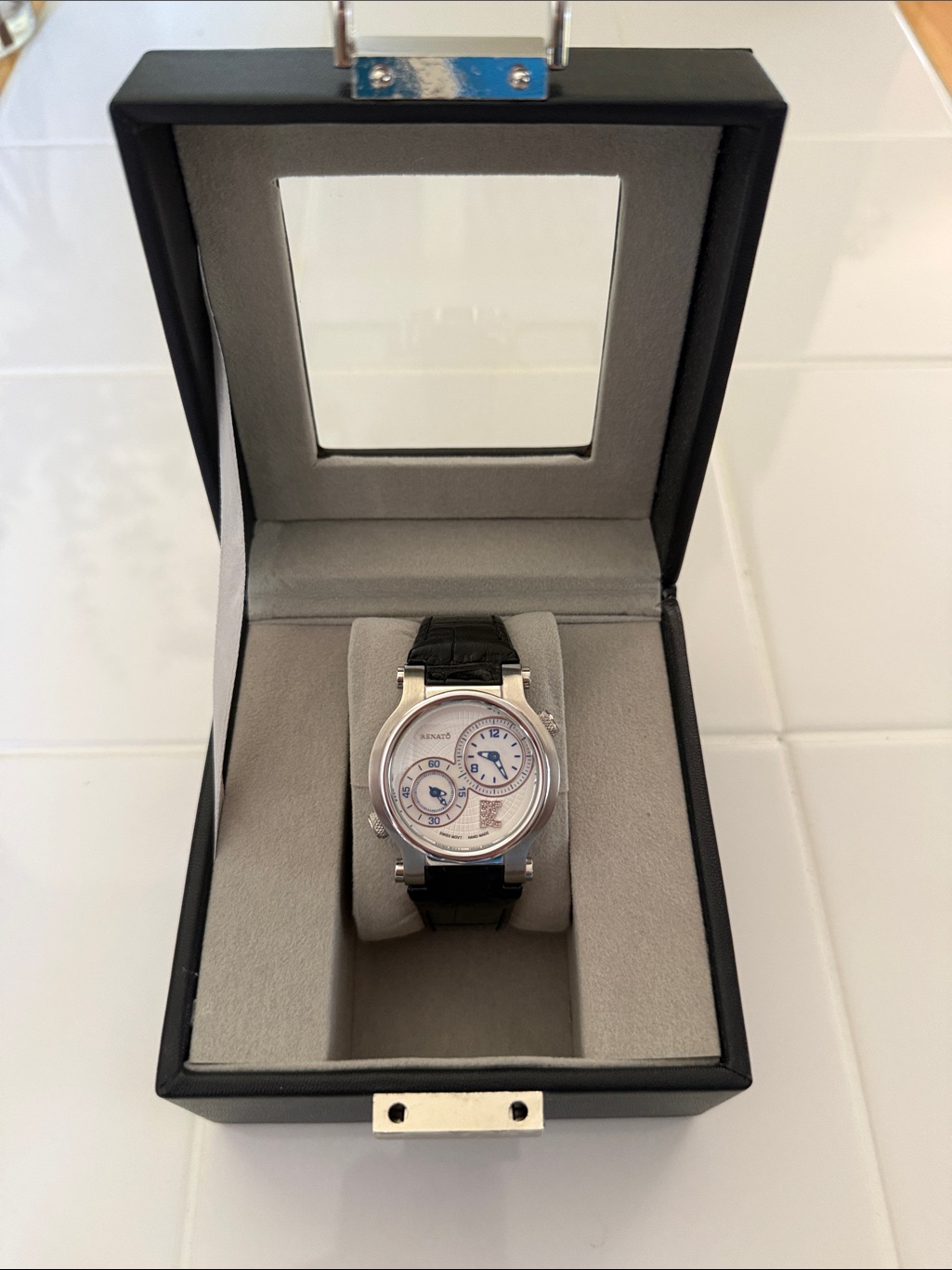 Renato Swiss Chronograph Diamond Watch Limited Edition MotherOfPearl Dials